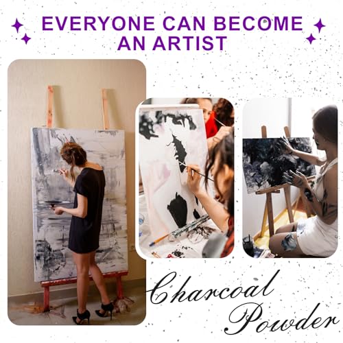 Premium Charcoal Powder for Drawing & Sketching - 2 lbs Fine Art Charcoal, Ideal for Shading, Blending - Professional & Beginner Artist Supplies (2 Pounds) - size: 32 Ounces