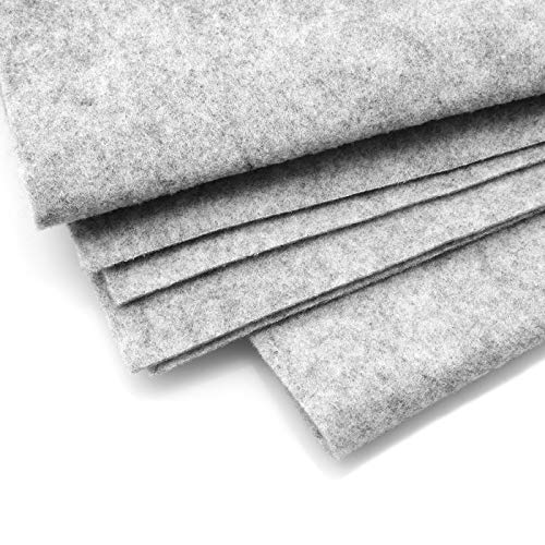 Chinese Calligraphy Drawing Felt Mat, Sumi Xuan Paper Painting Felt Desk Pad for Practice Calligraphy Traditional Chinese Painting (80 x 120 cm), Grey