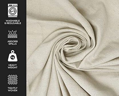Canvas Drop Cloth for Painting (Size 6x9 Feet - Pack of 1) Painters Drop Cloth for Painting, Furniture, Crutains & Floor Protection - All Purpose Thick Canvas tarp with Double Stitched Edges - size: 6x9 Feet - Pack of 1