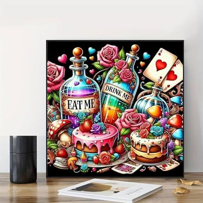 Paint by Numbers Kit for Adults, Adult Paint by Number Kits 16x16 Inch - color: Bottle