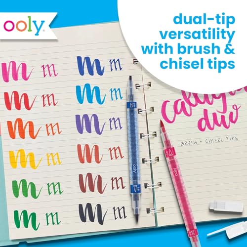 Ooly Calligraphy Duo Double-Ended Pens, Set of 12 - style: Calligraphy Duo
