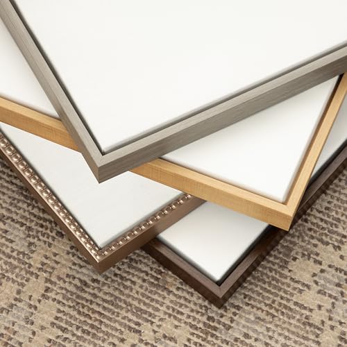 Kate and Laurel Sylvie Blank Framed Canvas Wall Art, 16x20 Brown, Modern Empty Canvas for Paint-Your-Own Art, Ready to Paint Premium Canvas Already Framed - color: Sylvie Walnut