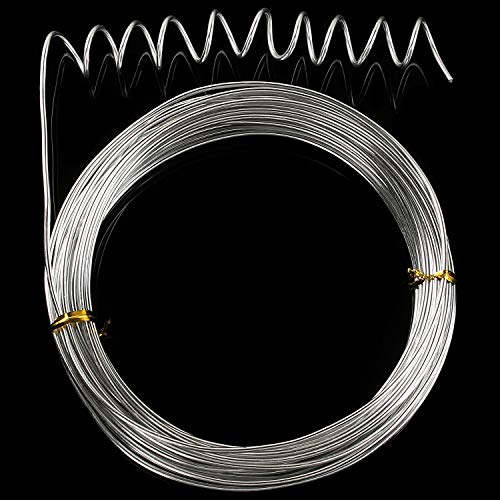4 Pack 16 Gauge Aluminum Wire 131.2Ft Silver Aluminum Wire 1.5mm Metal Craft Armature Bendable Wires Metal 16 Gauge Wires for Jewelry Making Craft Dolls Skeleton DIY(32.8 Per Roll, 4 Rolls) - size: 16 Gauge Wire D1.5mm