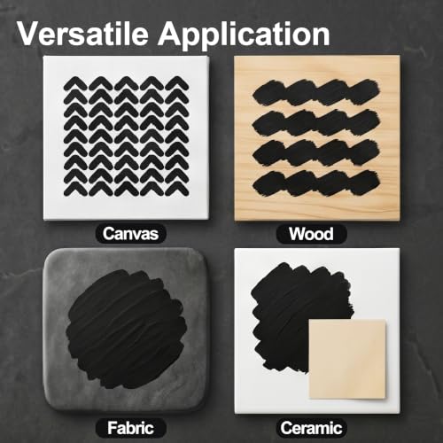 YULL 7.6 oz / 225 ml Matte Black Acrylic Paint Tubes, Thick Opaque Waterproof Black Paint for Wood/Canvas/Metal/Ceramic/Plastic/Wall, Non-Toxic Water-Based Washable Indoor/Outdoor Craft Paints - color: Black (Matte)