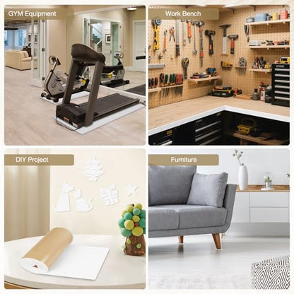 LSGCQ Sponge Neoprene Foam Padding Self Adhesive Foam Sheets, White | Closed Cell Foam Sheet Neoprene Rubber Pad for DIY Gaskets Shock Pads Liner Crafts, 12" Wide x 1/2" Thick x 118" Long - color: White, size: 12" Wide x 1/2" Thick x 118" Long
