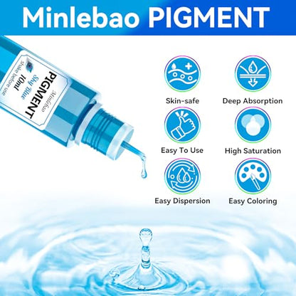 Epoxy Resin，UV Resin Dye 30 Colors Liquid Pigment Set 300ml- Highly Concentrated Translucent Resin Colorant for Jewelry Making, Tumblers, Art Crafts DIY - 10ml Each Bottle
