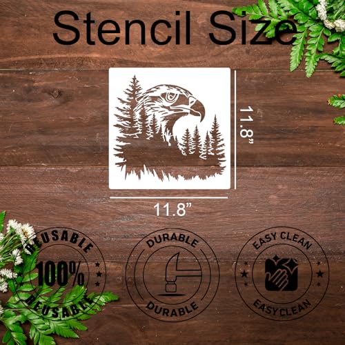Wood Burning Stencils for Painting 12" Eagle Stencil - style: Eagle