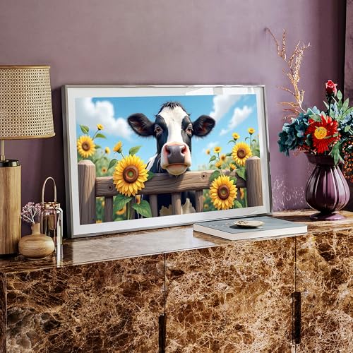 JOOZ Large Diamond Painting Kits for Adults, 5D Cow Diamond Art Kits - color: Cow 047