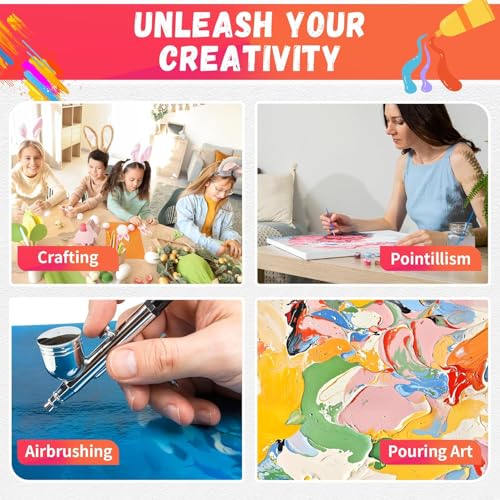 Stretched Canvas for Painting- 8x10 Inch,Bulk Pack of 8,Primed,100% Cotton,5/8 Inch Profile of Super Value Pack for Acrylics,Oils & Other Painting Media - size: 8"x10"