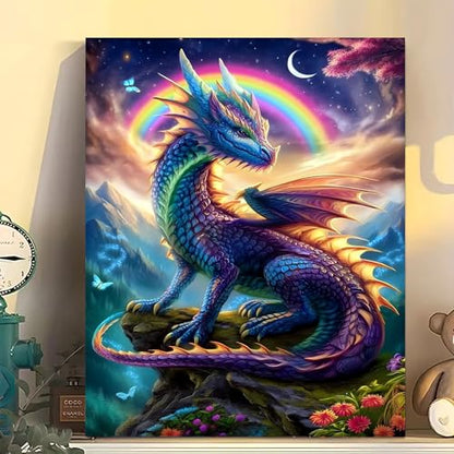 Arttoplus Dragon Paint by Numbers Kit for Adults Beginner 16x20 inch - color: MT22579-US
