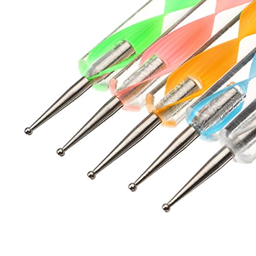 COMIART Ball Styluses Dotting Tool Set for Embossing Pattern Clay Sculpting,Nail Art