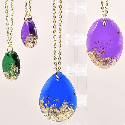 Waterdrop and Oval Resin Jewelry Molds, Silicone Pendant Mold for Epoxy