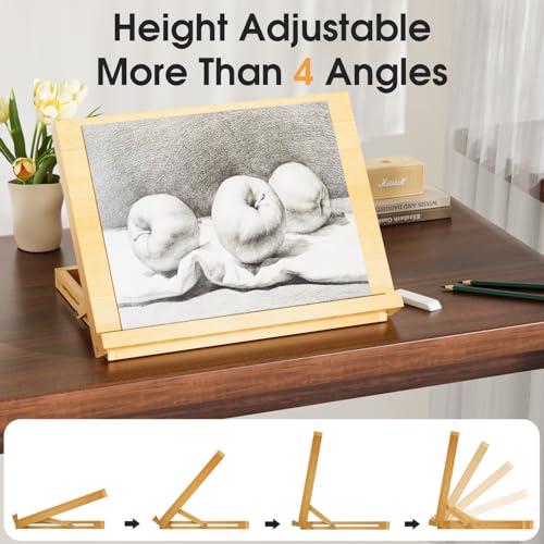 LUCYCAZ Tabletop Easel for Kids, Lightweight Art Easel for Painting - style: Tabletop Easel