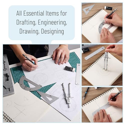 Mr. Pen- Professional Geometry Set, 17 pcs, Metal Compass