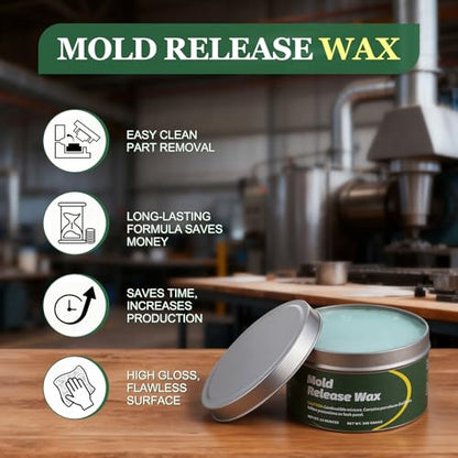 MTLEE 2 Pack 12oz Can Mold Release Wax Mold Release Agent