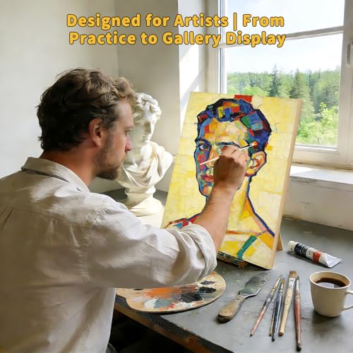 4 Pack 16x20 Basswood Paint Pouring Panels Pre-Sanded Acrylic Oil Resin | Sturdy pre-sanded wooden panels for acrylic pouring, oil & resin art, for pro artists & exhibitions - size: 16 * 20-4pk
