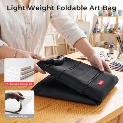Nicpro Light Weight Art Portfolio Bag, 20" x 26" Art Canvas Portfolio Case - size: 20 x 26 inches