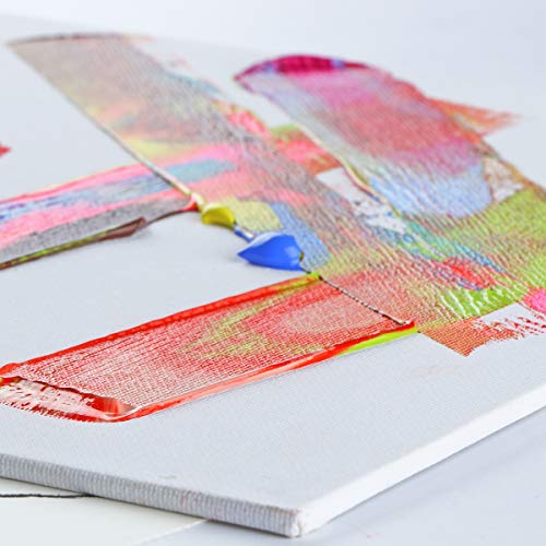 Transon 12 Pack 9x12 Inch Acrylic Painting Canvas, with Heavy Duty MDF Backing Boards, 100% Cotton Acid-Free Primed Canvas Panels for Beginners Art Crafts - size: 9*12" 12-PACK