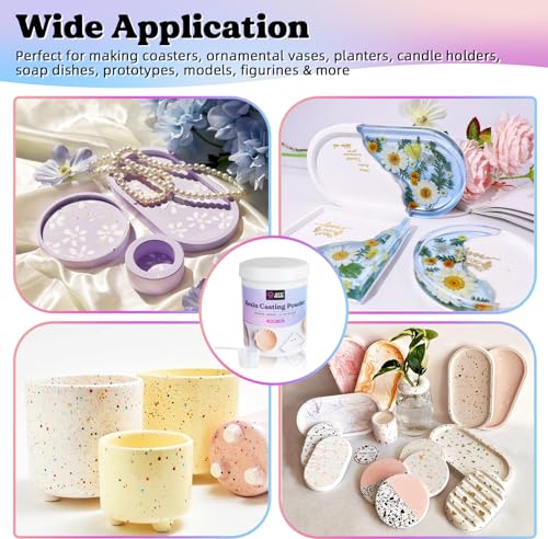 LET'S RESIN Resin Casting Powders Starter Kit,1000g Fast Cured Resin Powder - size: 1000g