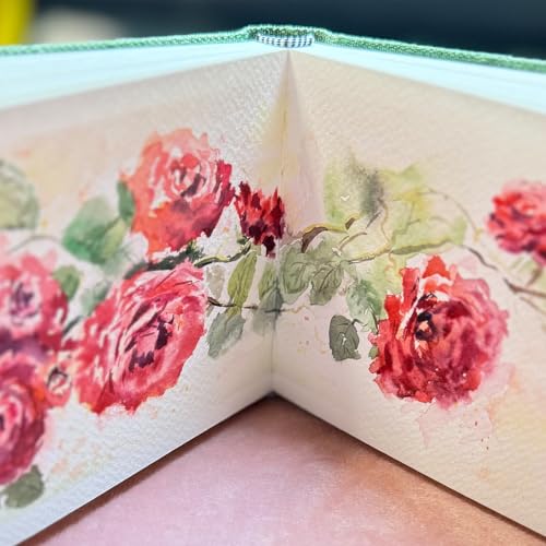 SEMLEART Watercolor Journal Sketchbook,4 * 6",140lb/300GSM Cotton Paper - size: 4×6in