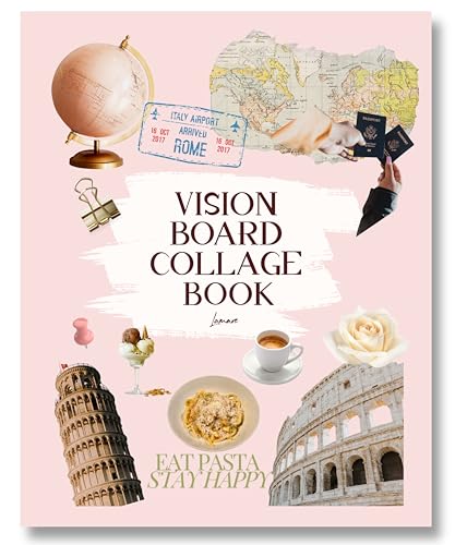 Lamare Vision Board Collage Book - 1000+ Images & Vision Board Supplies | Bring Your Dreams to Life | Collage Kit, Vision Board Kit, & Collage Supplies for Manifestation, Scrapbooking, & Inspiration - color: Collage Book