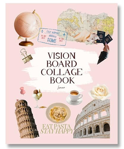 Lamare Vision Board Collage Book - 1000+ Images & Vision Board Supplies | Bring Your Dreams to Life | Collage Kit, Vision Board Kit, & Collage Supplies for Manifestation, Scrapbooking, & Inspiration - color: Collage Book