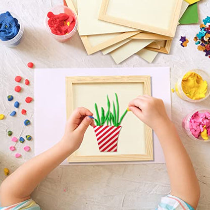 Kathfly 12 Pcs 8 x 8 Inch Wood Panels for Painting,Unfinished Boards - size: 8 x 8 inch