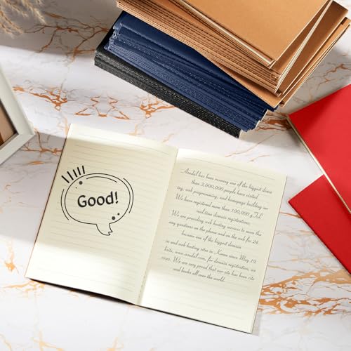 Mimorou 100 Pcs A5 Journals Notebooks Bulk,Black,Brown,Red,Navy,Lined - color: Black, Brown, Red, Navy, style: Lined