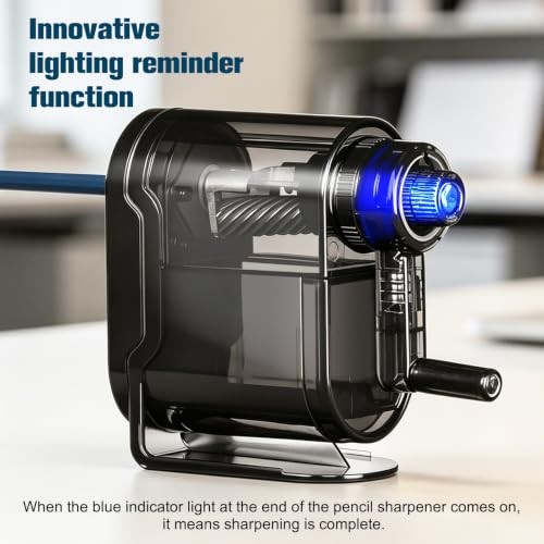 Manual Pencil Sharpener Desktop Pencil Sharpener with Container