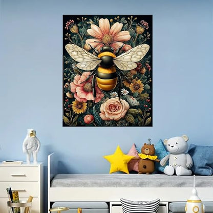 Arttoplus Bee Paint by Numbers Kit for Adults Beginner 16x20 inch - color: MT22034-US