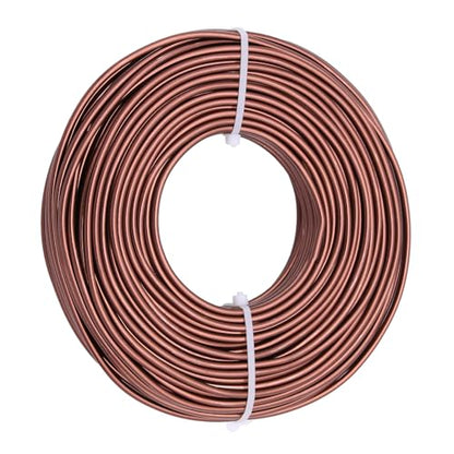9 Gauge Aluminum Craft Wire, 100 Feet 3mm Bendable Metal Wire for Jewelry Making, Sculpting and Floral Design, Soft Armature Wire for DIY Crafts (Bronze) - size: 9 Gauge(3mm), style: Bronze