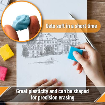 Mr. Pen- Metal Mechanical Pencil Set with Lead and Eraser Refills & Kneaded Erasers 16 Pack