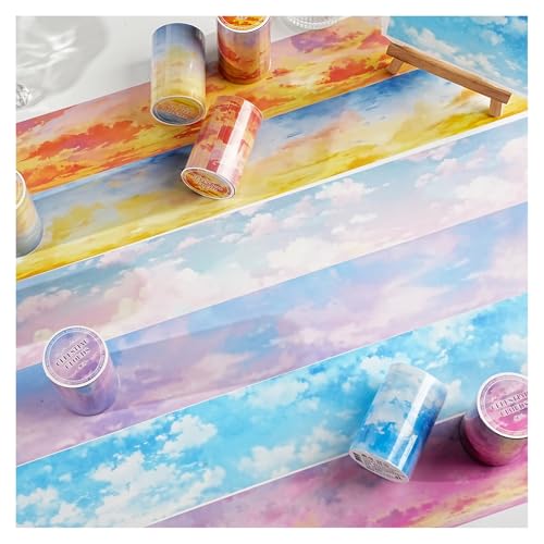 Cloud PET Tape Stickers for Journaling Supplies,Scrapbook Stickers for DIY - color: Realm