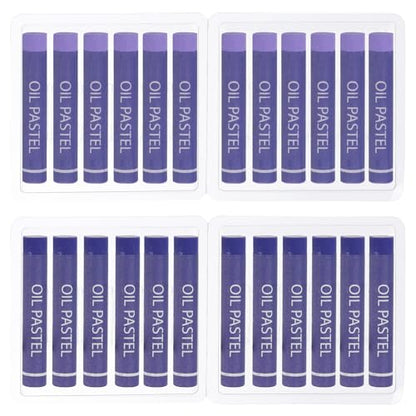 PATIKIL Light Purple, Violet Oil Pastels, 24Pcs Soft Oil Crayons Creamy Pastels Stick Art Supplies for Art Painting Drawing Blending Graffiti for Artists Beginners - color: Light Purple/Violet
