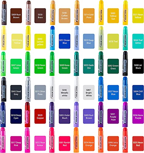 JOYIN 36 Colors Washable Tempera Paint Sticks, Art Supplies, Paint for Kids, Quick Drying and No Mess Arts Project, Gifts for Kids and Artists Birthday Valentine Easter Gifts for Boys Girls