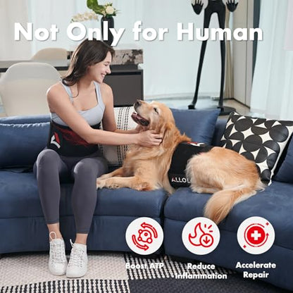 ALLOLO Red Light Therapy for Body, 3 in 1 LEDs Red Light Therapy Belt with Timer Remote Control, 660nm 850nm Infrared Light Therapy Pad for Body Waist Shoulder Knee, 39" x 7.7" Large Area - size: 39" x 7.7"