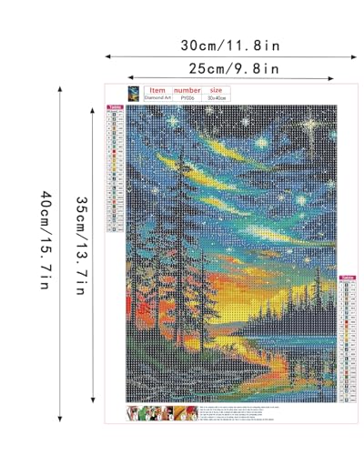 Landscape Diamond Art Kits for Adults, Diamond Art for Beginners 12X16 Inch - color: Landscape 06