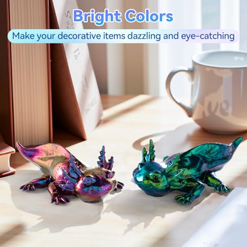 LET'S RESIN Chameleon Flakes, Resin Supplies | Intense Color Shift Pigment Powder for Resin Molds/Tumblers, Chrome Powder Pigment for Christmas Nail Art/Paint/Soap Making - color: Intense Chameleon Flake