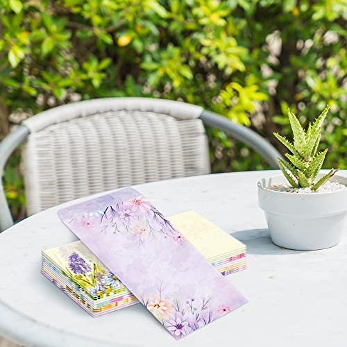 Paper Master Envelope Set 12 Packs Of Flora Letter Envelopes, Decorated Printer Stationery Paper Sets, With a Variety Of Designs And Automatic Aealing，9.7X4.7Inches - style: Envelopes Set