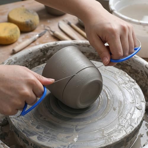 4PCS Wire Clay Cutter, Multifunctional Pottery Sculpting Trimming Tool Set