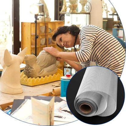 Aluminum Wire Mesh for Arts and Craft - Sculpting Mesh Roll 15.7 Inch by 16.4 Foot - Ideal for Sculpture Projects - Craft Wire Mesh for Crafts - size: 15.7inch x 16.4foot