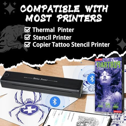 Tattoo Transfer Paper,100 Sheets Premium Tattoo Stencil Paper for Tattooing，4 Layers 8.5" X 16.5"