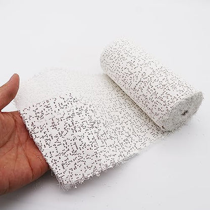 Plaster Cloth Bandages 3 Rolls White Plaster Cloth Gauze Bandage Rolls 6 Inch for Craft Belly Cast Mask Making Art Belly Casting
