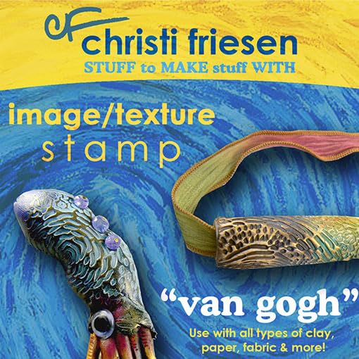 AVES Co Rubber Texture Clay Stamp - Make Impression w/Christi Friesen Stamp - style: Van Gogh