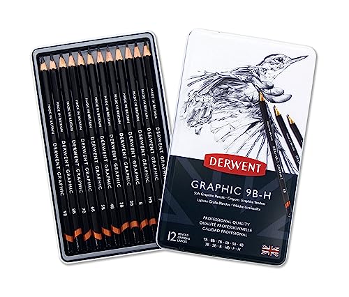 Derwent Drawing Pencils School Supplies, 12 Count (34215) - size: 12 Count (Pack of 1)