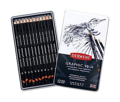 Derwent Drawing Pencils School Supplies, 12 Count (34215) - size: 12 Count (Pack of 1)