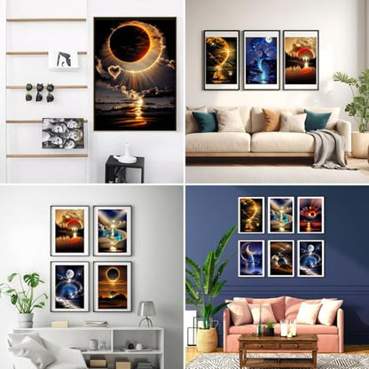 12 Pack Sunset Diamond Art Kits for Adults,5D Diamond Painting Sets - color: KM469-KM480-1