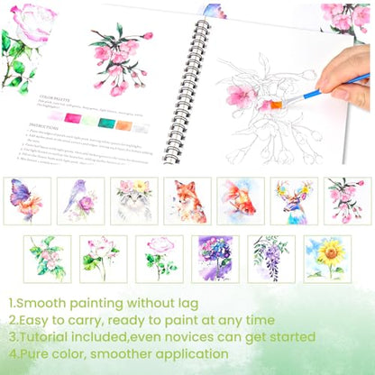 Watercolor Workbook Set - color: 16Colors
