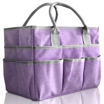 Cupohus Craft Organizer Tote Bag, Purple Sewing Bag for Art - color: Purple