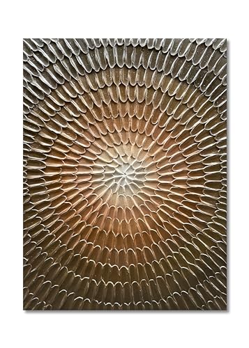 NANKAI Art Hand Painted Dark Yellow Thick Texture Abstract Oil Painting Gradual Texture Abstract Wall Art Painter House Wall Decorative Art 40x28 inches - color: Nkhb123